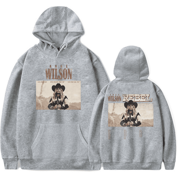 Anne Wilson Merch Hoodies Rebel Tour Hoodie Unisex Fashion Casual Sweatshirt Pullover Top Hooded