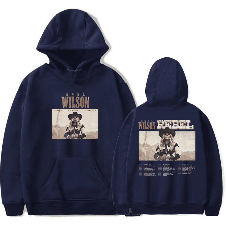 Anne Wilson Merch Hoodies Rebel Tour Hoodie Unisex Fashion Casual