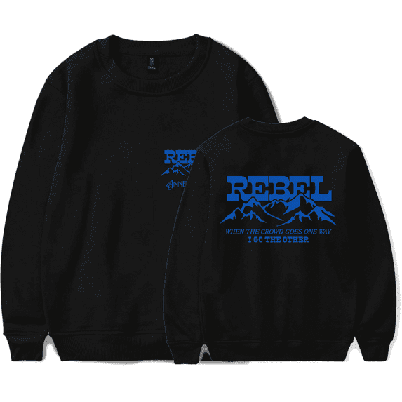 Anne Wilson Merch Rebel Blue Crewneck Men Women Country Music Long Sleeve Hoodie Streetwear Pullover Top