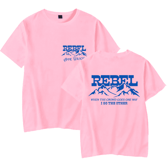 Anne Wilson Merch Rebel Blue Tee Unisex Fashion Country Music Short Sleeve Shirt Sweatwear Streetshirt Cool Summer T-Shirt