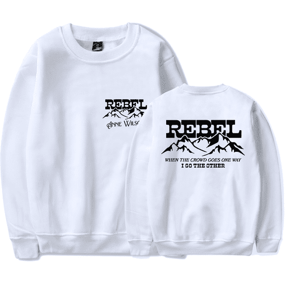 Anne Wilson Merch Rebel Crewneck Men Women Country Music Long Sleeve Hoodie Streetwear Pullover Top