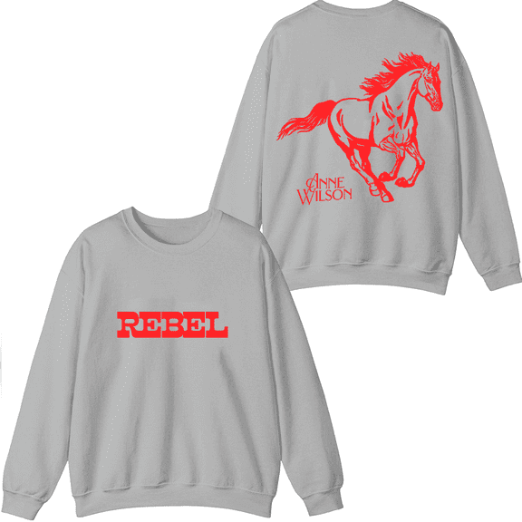 Anne Wilson Merch Rebel Sweatshirt Crewneck Fashion Unisex Men Women Long Sleeve Pullover