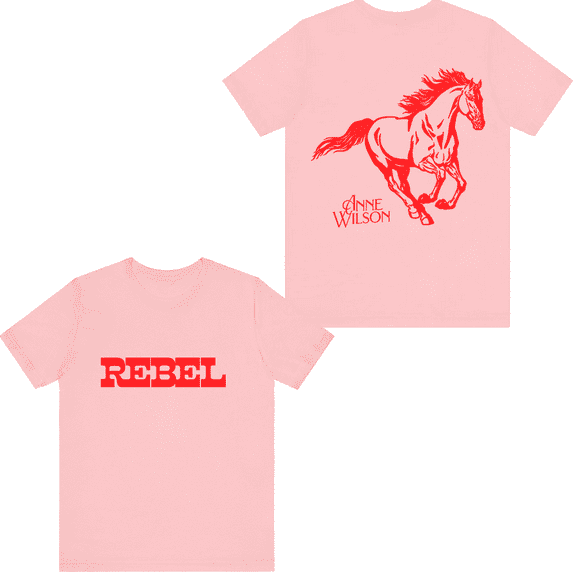 Anne Wilson Merch Rebel T-shirt Printed Shirt Unisex Men Women Tee Short Sleeve Top