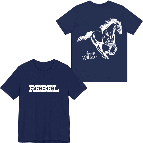 Anne Wilson Merch Rebel T-shirt Printed Shirt Unisex Men Women Tee Short Sleeve Top