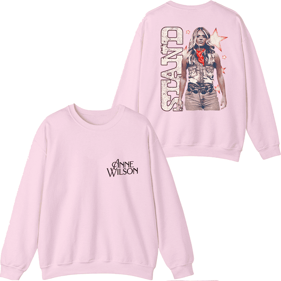 Anne Wilson Merch Stand Sweatshirt Crewneck Men Women Long Sleeve Hoodie Pullover Top