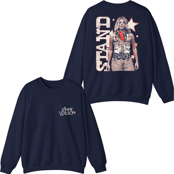 Anne Wilson Merch Stand Sweatshirt Crewneck Men Women Long Sleeve Hoodie Pullover Top