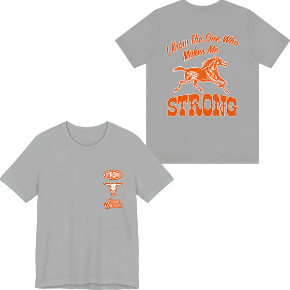 Anne Wilson Merch Strong T-shirt Printed Shirt Unisex Men Women Tee Short Sleeve Top