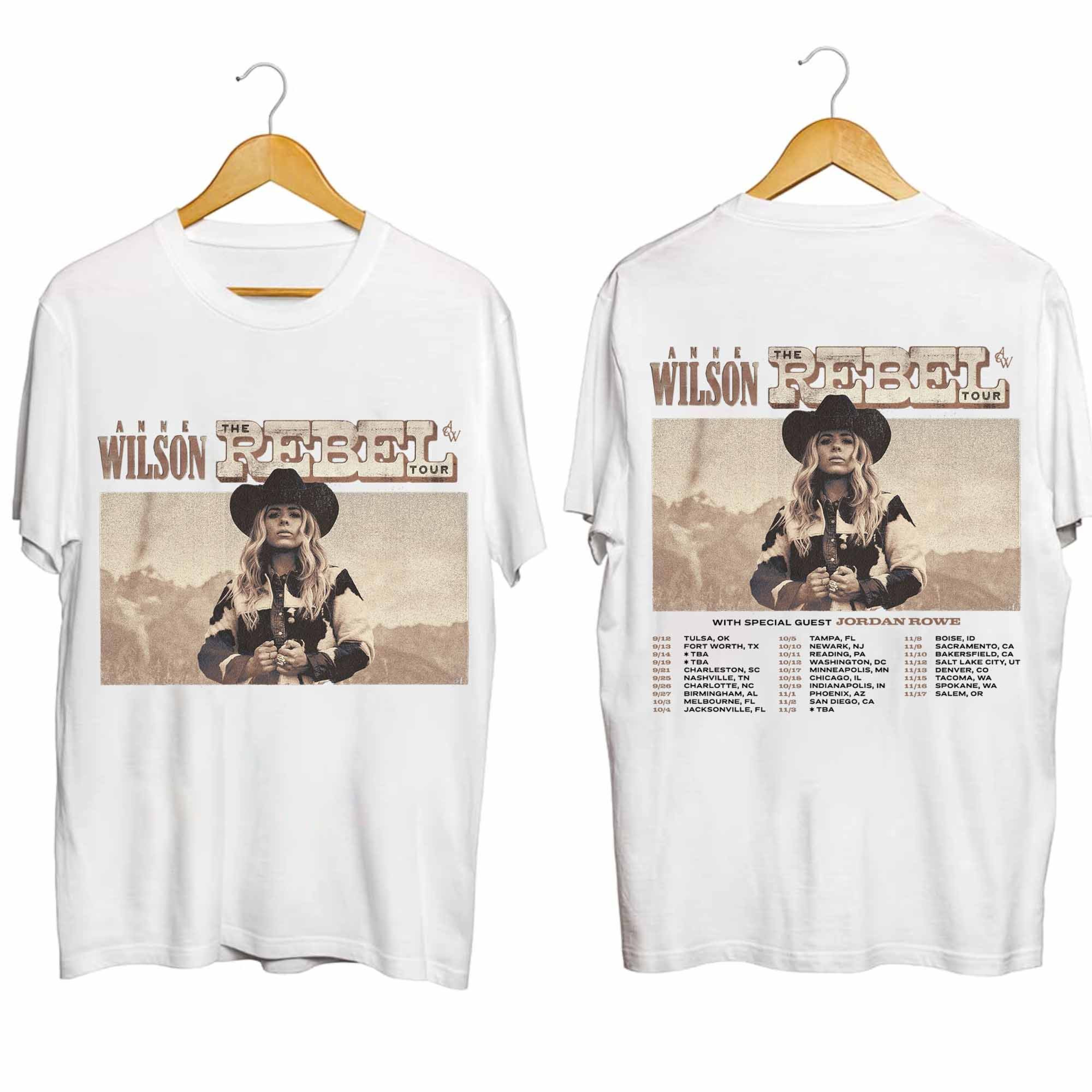 Anne Wilson - The Rebel Tour 2024 Shirt, Anne Wilson Country Music ...