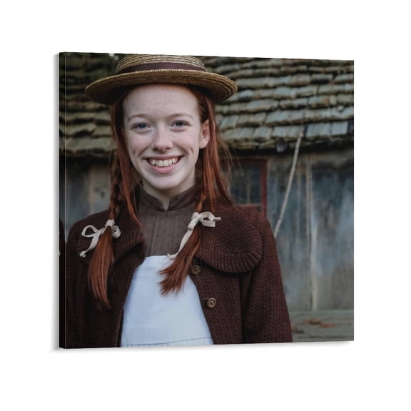 Anne With An E Poster Amybeth McNulty Canvas Art Poster and Wall Art Picture Print Modern Family bedroom Decor Posters 28x28inch(70x70cm)