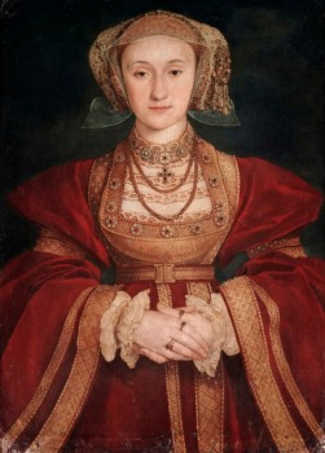Anne of Cleves Hans Holbein the Younger 1(497-1543German) Muse du Louvre Paris Canvas Art - Hans Holbein (18 x 24)