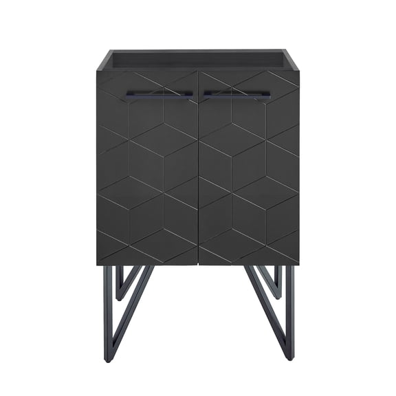 Annecy 24 Phantom Black Bathroom Vanity Cabinet Only (SM-BV251B)