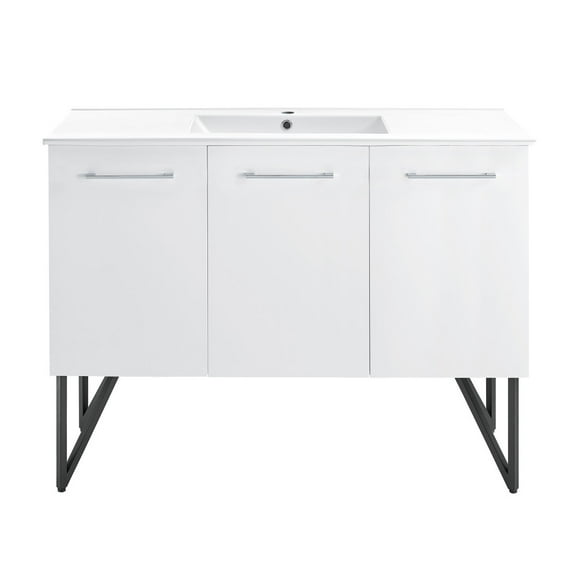Swiss Madison Sm-Bv214 Annecy 48" Free Standing Single Basin Vanity Set - White