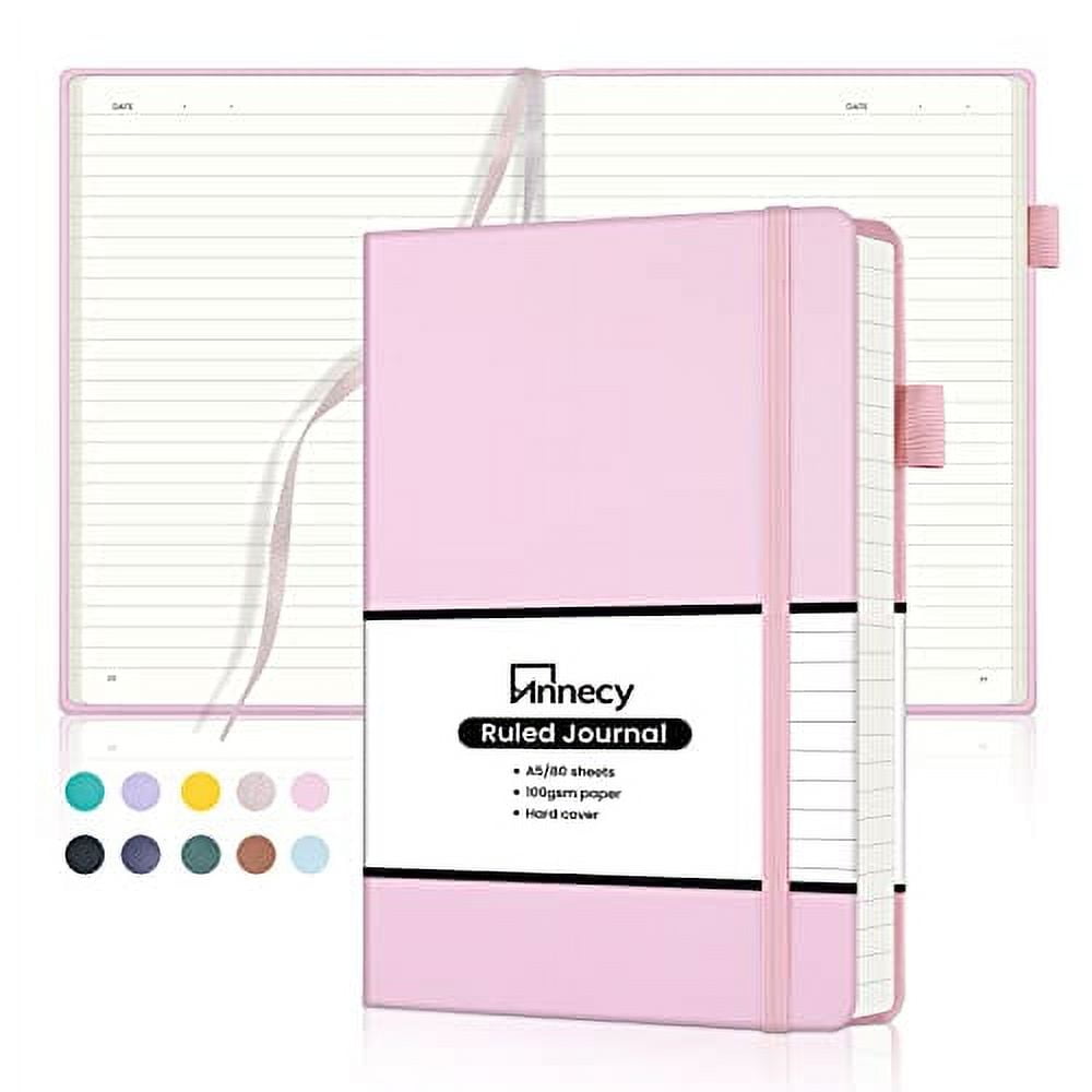 Journal for Women A5 Soft Cover Leather Journals for Writing Lined Journal  for Girl Women Ruled Writing Journal for Office School, Pink