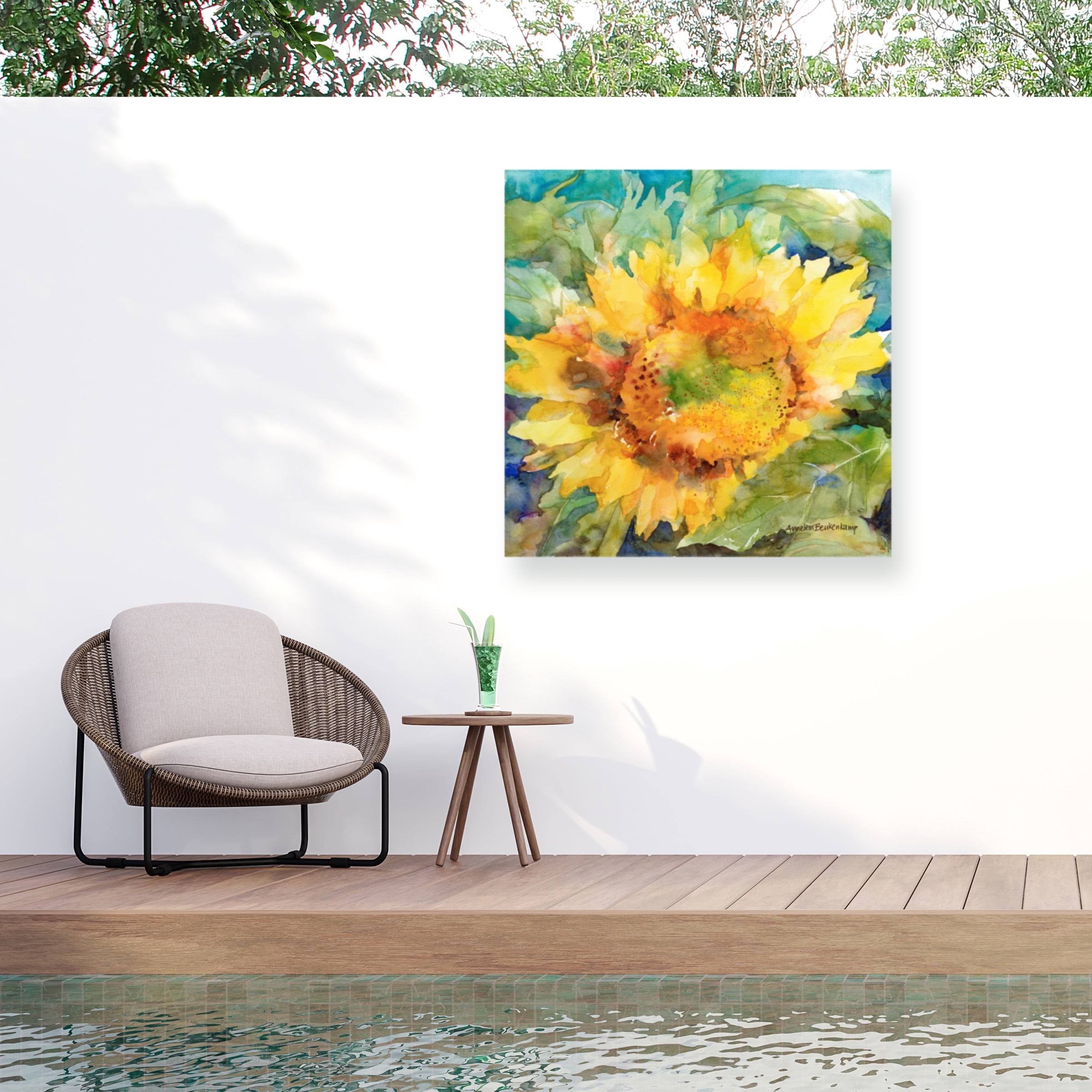 Annelein Beukenkamp 'Sun Shower' Outdoor All-Weather Wall Decor