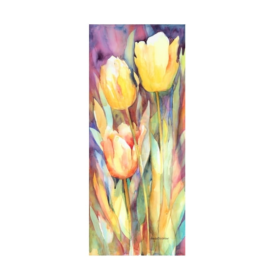 Trademark Fine Art Annelein Beukenkamp Tall Blondes Canvas Wall Art - 10x24