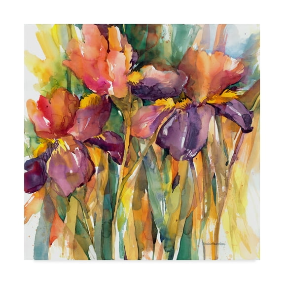 Annelein Beukenkamp 'Together Purple Red' Canvas Art