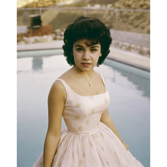 Annette Funicello Beautiful Vintage Glamour Pose By Swimming Pool 24X36 Classic Hollywood Poster