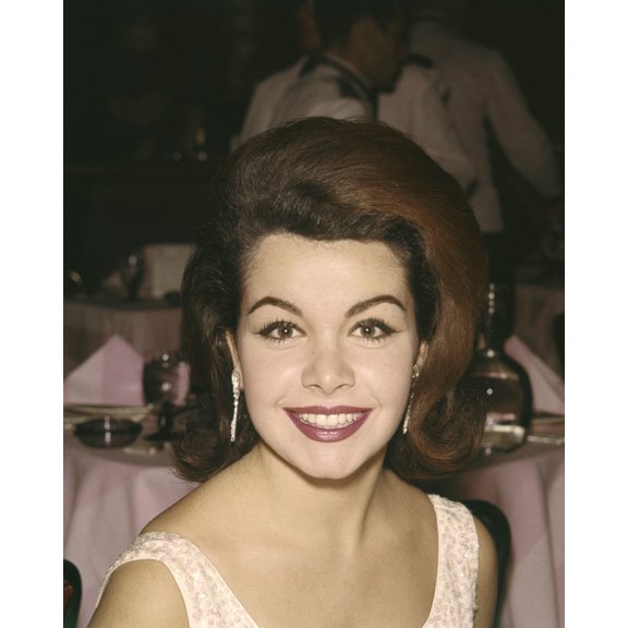Annette Funicello Candid Smiling At Hollywood Event 1960's 24X36 Classic Hollywood Poster