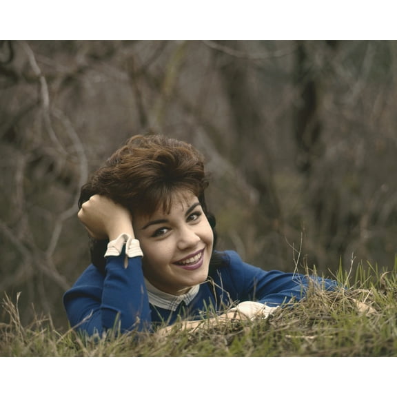 Annette Funicello Smiling Young Pose In Forest 24X36 Classic Hollywood Poster