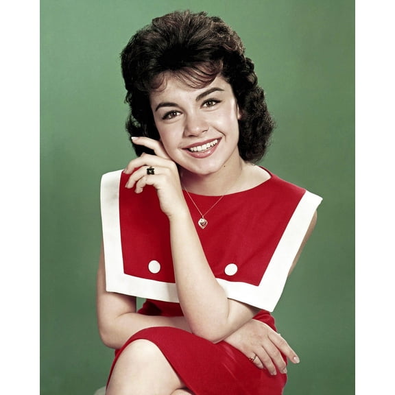 Annette Funicello Striking Vintage Portrait In Red Outfit 24X36 Classic Hollywood Poster