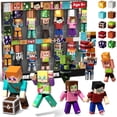 thumbnail image 1 of 20 Pcs Magnetic Action Figures Playset - Magnetic Building Blocks, Magnet Cubes and Rotatable Figures Character Toys for Kids, STEM Toys, Christmas Birthday Gift for 3+ Year Old Boys Girls, 1 of 9