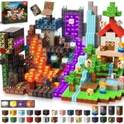 Annexfun Magnetic Blocks Light Up Building Set for Toddlers, 200 Pieces