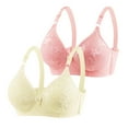 thumbnail image 1 of Annhoo 2PCS Bras for Women No Underwire Adjustable Strap Breathable Underwear Comfort Liftup Bralettes with Support, 1 of 3
