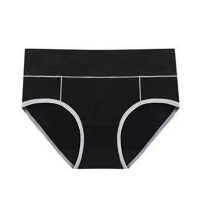 Annhoo 5PCS Cotton Panties for Women Trendy Color Block Butt Lifting
