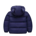 thumbnail image 1 of Annhoo Baby Boys Girls Fleece Lined Coats Winter Warm Long Sleeve Zipper up Quilted Jackets with Cute Ears Hood, 1 of 3