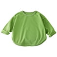 thumbnail image 1 of Annhoo Baby Girls Clothes Long Sleeve Crew Neck Loose Infant Kids Tops Comfy Solid Color Blouse Casual Pullover 6M-6Y, 1 of 4