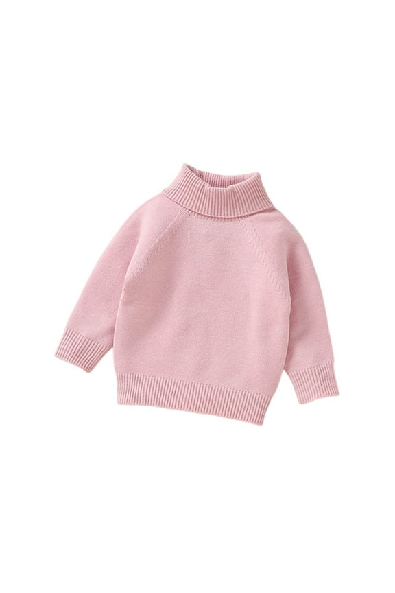 Baby Toddler Clothes Turtleneck Long Sleeves Girls Boys Sweater Warm Knitt Base Shirts Newbron Infant Tops 1M-3Y