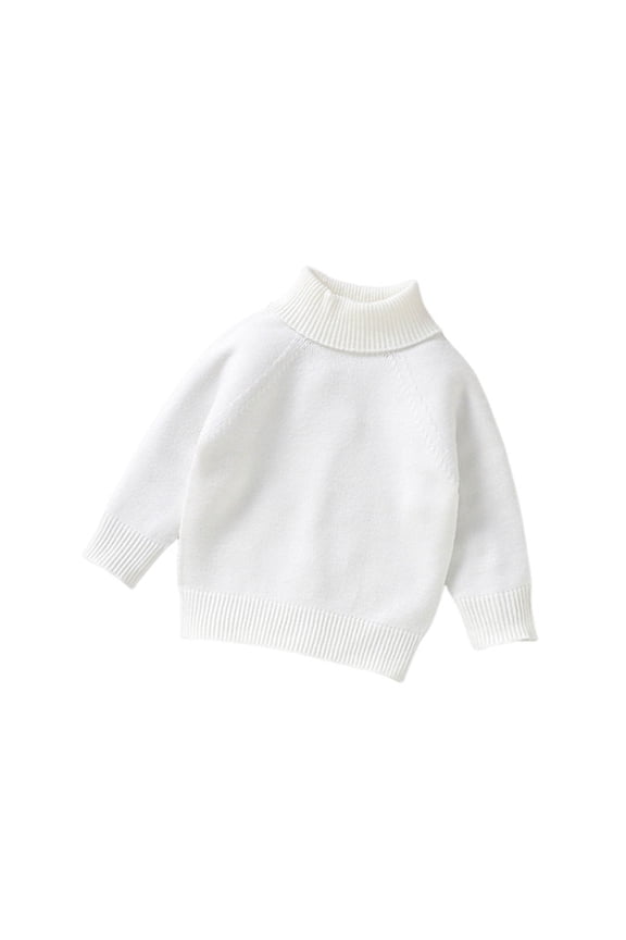 Baby Toddler Clothes Turtleneck Long Sleeves Girls Boys Sweater Warm Knitt Base Shirts Newbron Infant Tops 1M-3Y