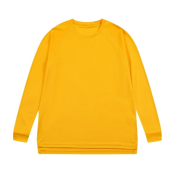 Annhoo Big And Tall T- Shirts for Men Long Sleeve Crew Neck Casual Tops Solid Color Comfy Loose Fall Sport Basic Shirts