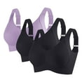 thumbnail image 1 of Annhoo Bras for Women 3PC Spring Summer High Support Solid Color Lightweight Fashion Yoga Activewear Athletic Clothes, 1 of 2