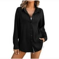 thumbnail image 1 of Annhoo Button down Shirts for Women Fall Long Sleeve Lapel Textured Blouses Elegant Office Work Dress Tops, 1 of 7