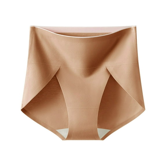 Annhoo Cotton Plus Size Underpants for Women High Waisted Seamless Breathable Elastic No Show Underwear Comfy Panties