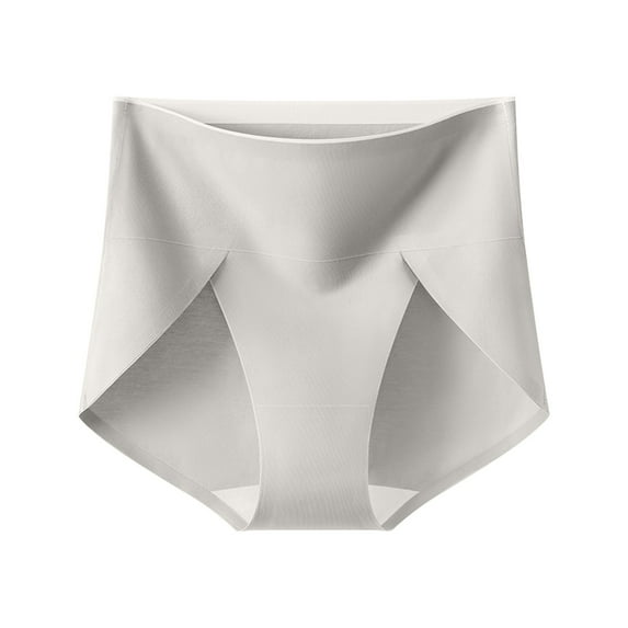 Annhoo Cotton Plus Size Underpants for Women High Waisted Seamless Breathable Elastic No Show Underwear Comfy Panties