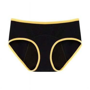 Annhoo Cotton Underwear for Women 3 Pack Plus Size Full Coverage Period Panties Casual Mid Waisted Briefs