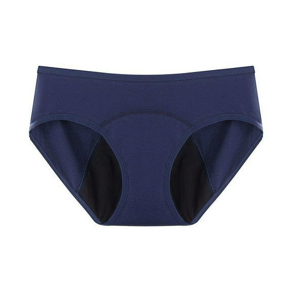 Annhoo Cotton Underwear for Women 3 Pack Plus Size Full Coverage Period Panties Casual Mid Waisted Briefs