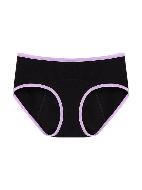 Cotton Underwear for Women 3 Pack Plus Size Full Coverage Period Panties Casual Mid Waisted Briefs