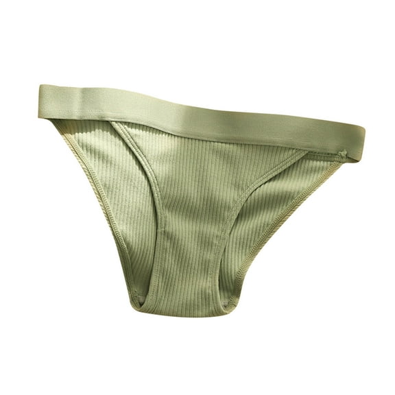 Annhoo Cotton Underwear for Women Breathable Low Rise Stretchy Briefs Casual Solid Color Panties for Ladies