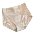thumbnail image 1 of Annhoo Cotton Underwear for Women Casual High Waist Seamelss Everyday Panties No Show Full Coverage Briefs, 1 of 6