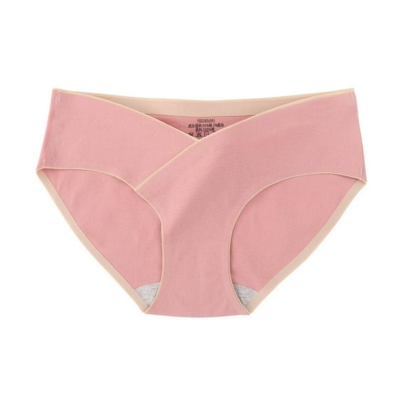 Annhoo Cotton Underwear for Women Low Rise V Crossover Briefs Seamless Full Coverage Breathable Panties