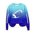 Annhoo Game Day Outfits for Women Funny Football Graphic Long Sleeve