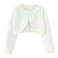 thumbnail image 1 of Annhoo Girls Baby Child's Tops Sweaters 18M-14Y Lace Ruffle Trim Button Long Sleeve Cardigan Cute Trendy Knit Toddler Shirts, 1 of 8