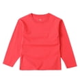 thumbnail image 1 of Annhoo Girls Boys Cotton Tops Crewneck Solid Color Long Sleeve Shirts Kids Spring Summer Basic Clothes, 1 of 3