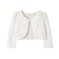 thumbnail image 1 of Annhoo Girls Cardigan Sweater Fall Long-Sleeved Button Closure Shrugs Knitwear Baby Cute Lace Dress Cover Up, 1 of 4
