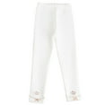 thumbnail image 1 of Annhoo Girls Leggings Cute Bowknot Front Elastic Waisted Tight Pants Comfy Warm Solid Bottoms for Children's, 1 of 1