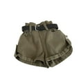 thumbnail image 1 of Annhoo Girls Shorts Summer High Waisted Loose Straight Leg Shorts Trendy Side Button Rolled Hem Shorts with Pockets, 1 of 3