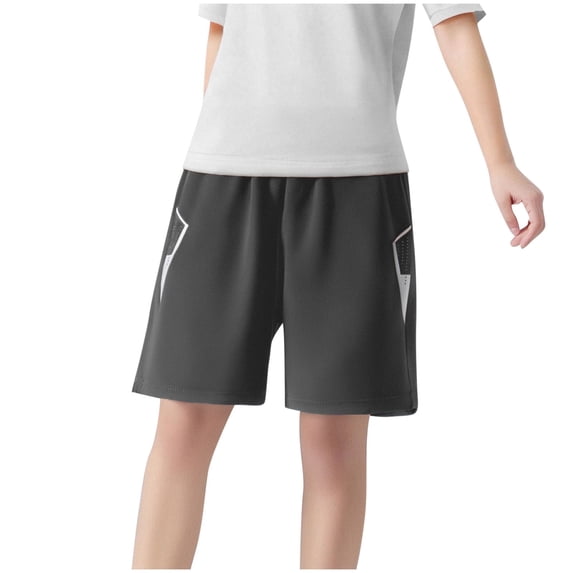 Annhoo Girls Sports Shorts Summer Elastic Waisted Five Quarter Casual Sports Quick Dry Breathable Shorts 5-16 Years